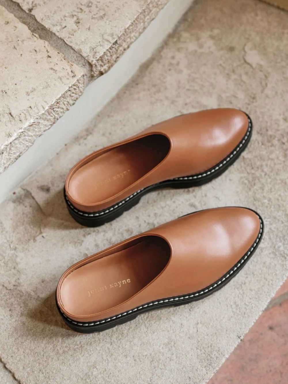 Jenni Kayne Leather Lugged Mules - Picture 2 of 7